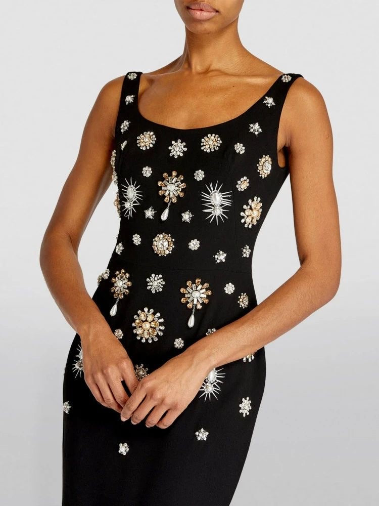 Sleeveless embellished bandage S-M