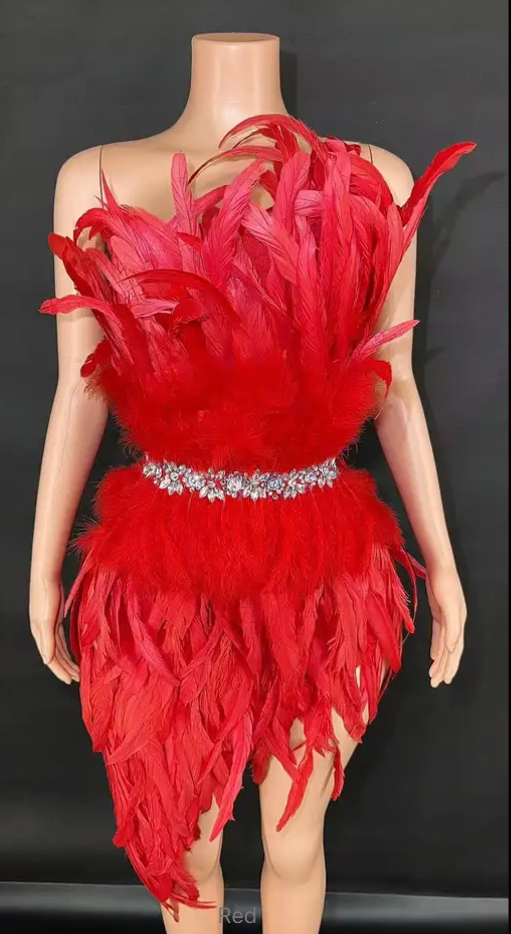 Red feather mini Medium