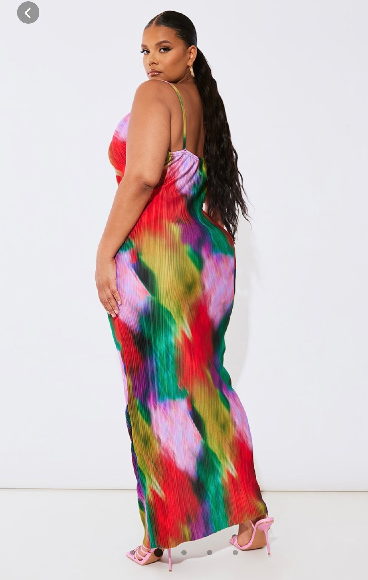 Multi colour Plisse Maxi XXL-XXXL