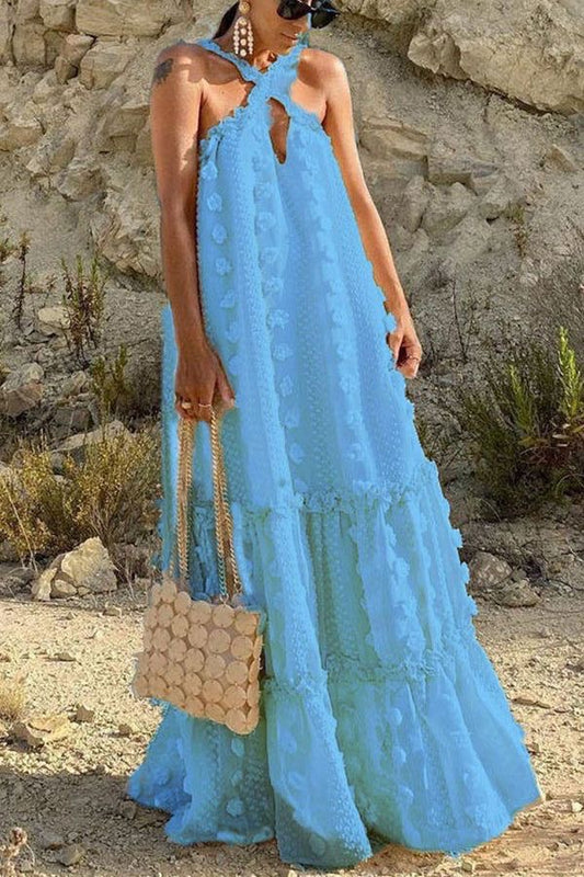 Blue bohemian maxi M-L