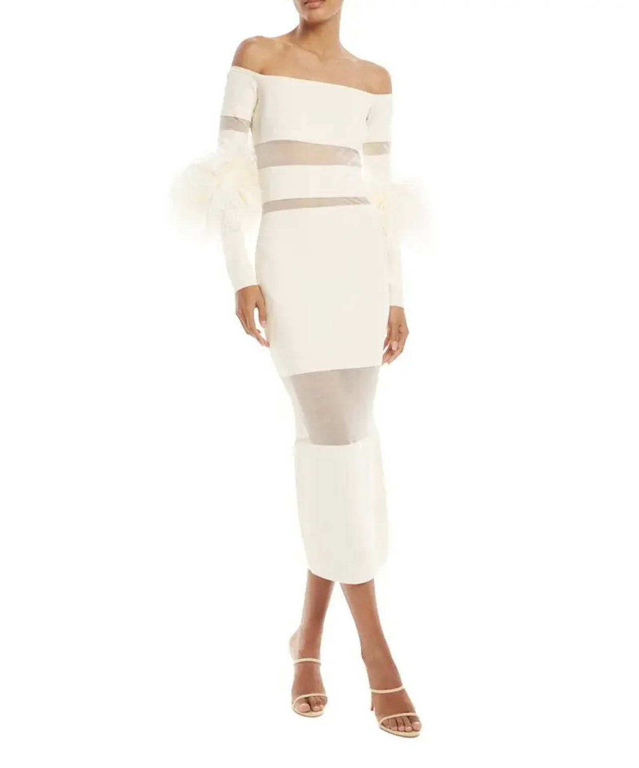 White feather bandage Midi M